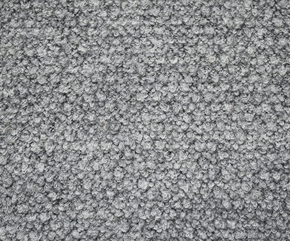 Gray Wool-Poly Boucle Knit Fabric By the Yard