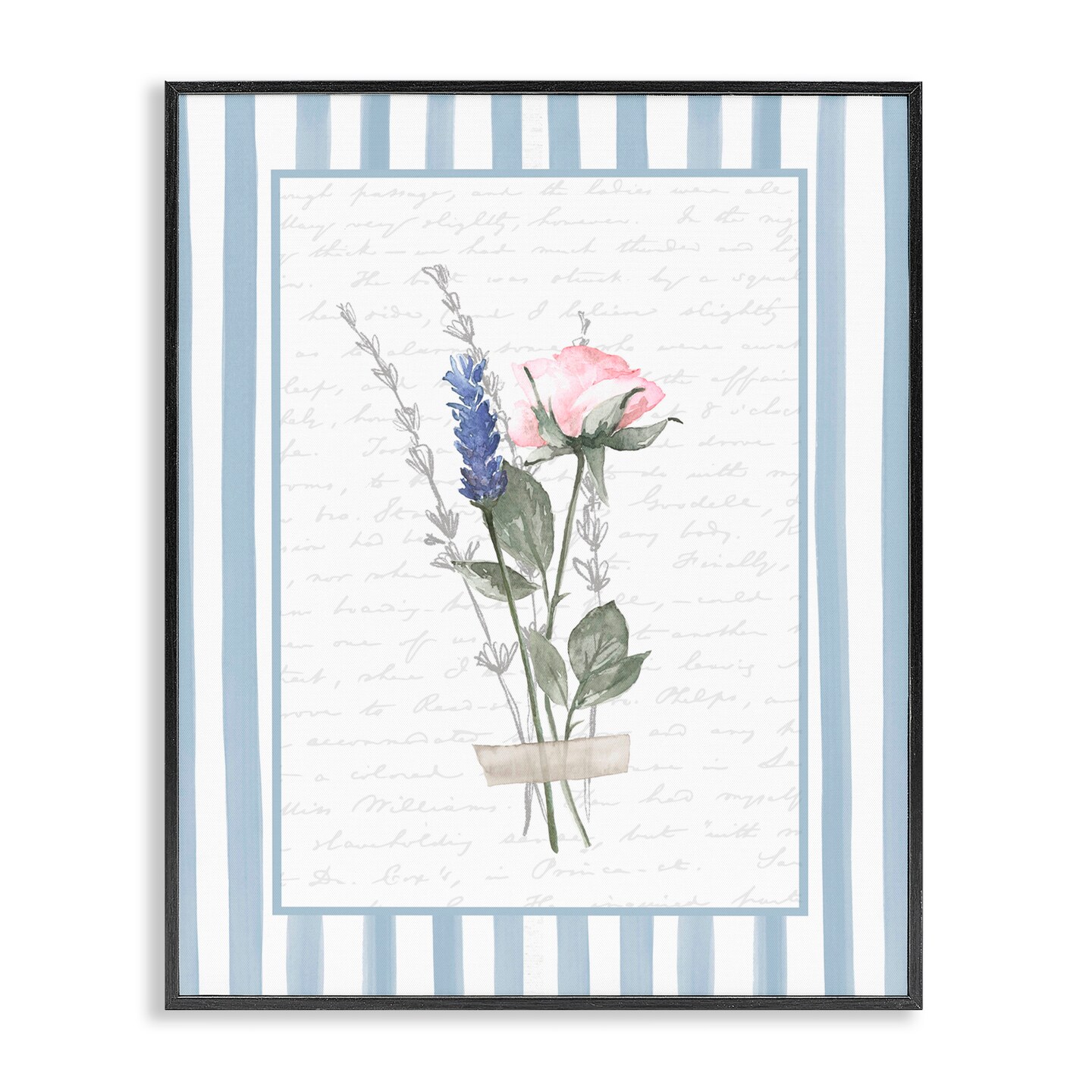 Stupell Industries Delicate Herbs Sketch Framed Giclee, design by Lettered and Lined
