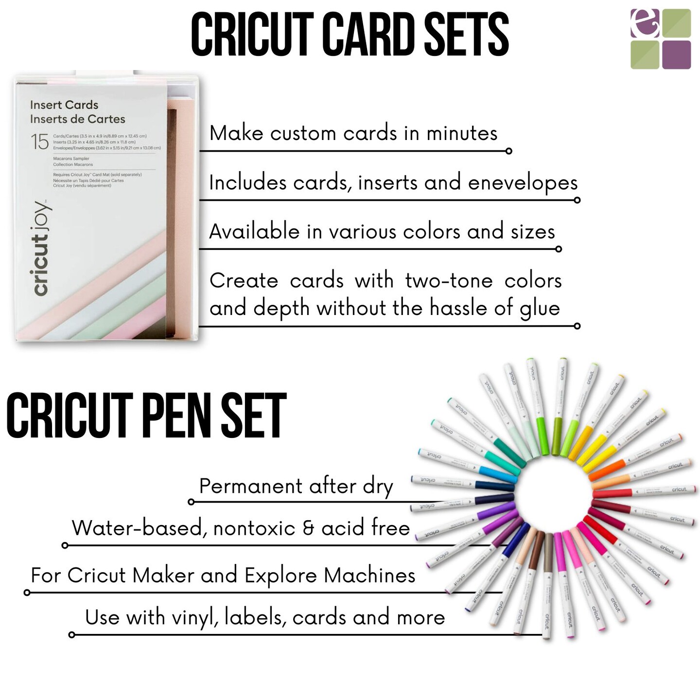 Cricut Ultimate Materials Bundle, 15ft Vinyl Rolls and Accessories for Cricut Explore Air &#x26; Maker, 150 Count