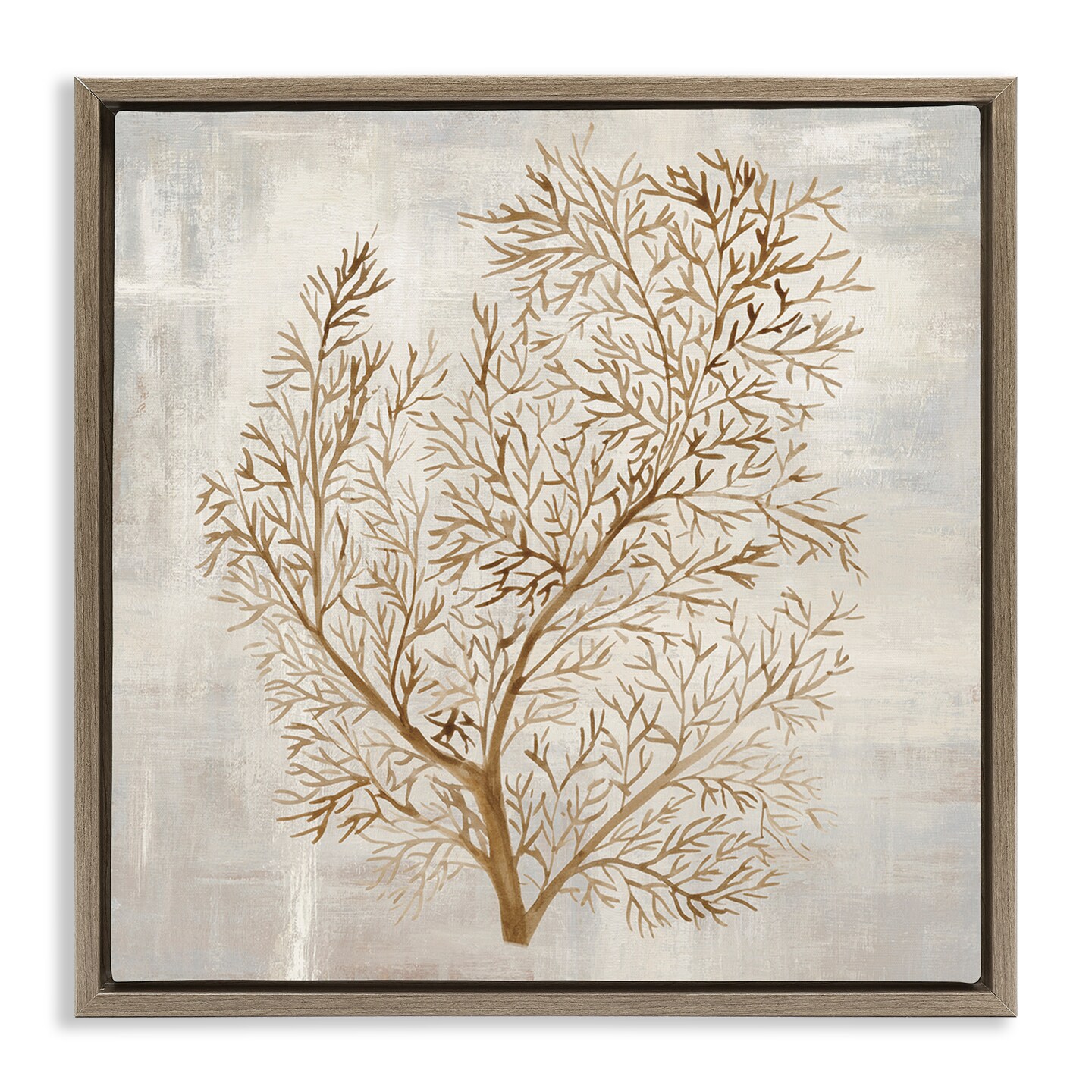 Stupell Industries Beige Tides Botanical Floating Frame, design by Hannah Dawson