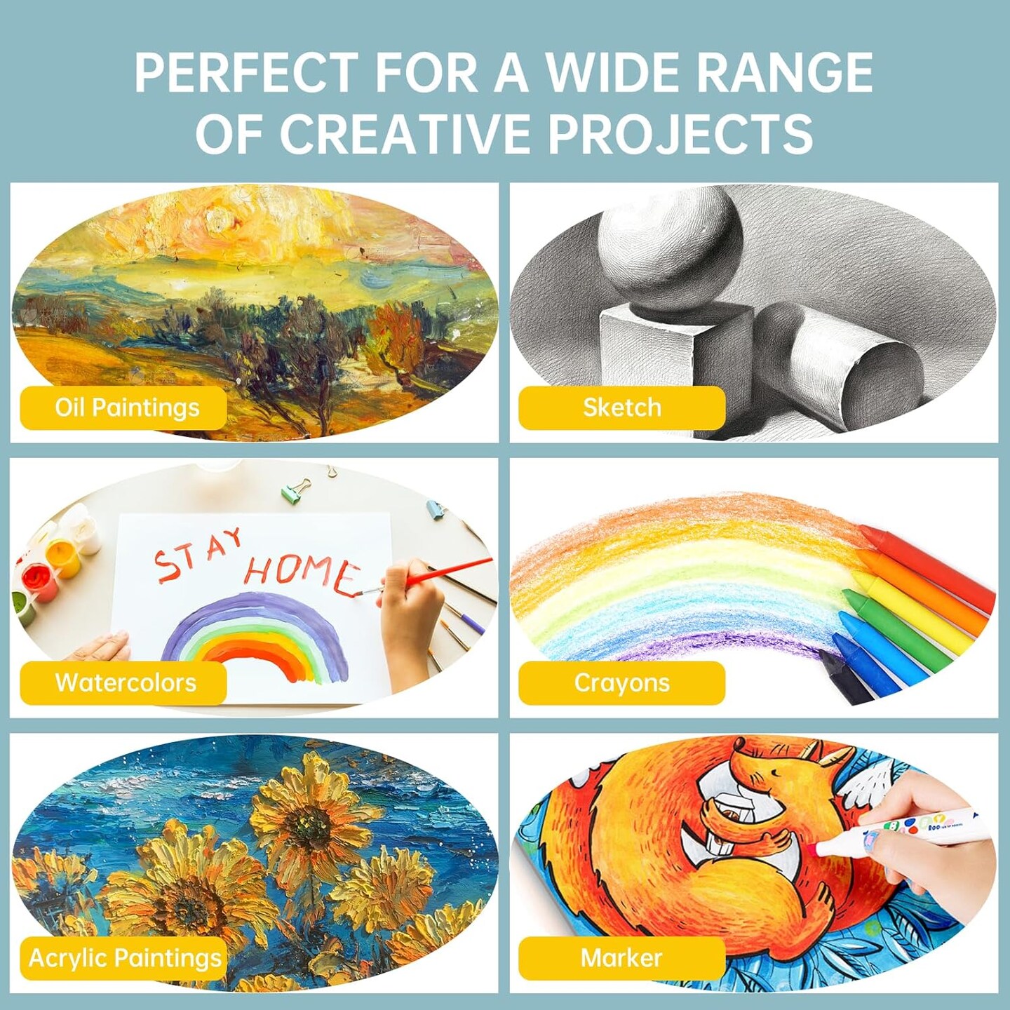 Canvas Boards for Painting (white)