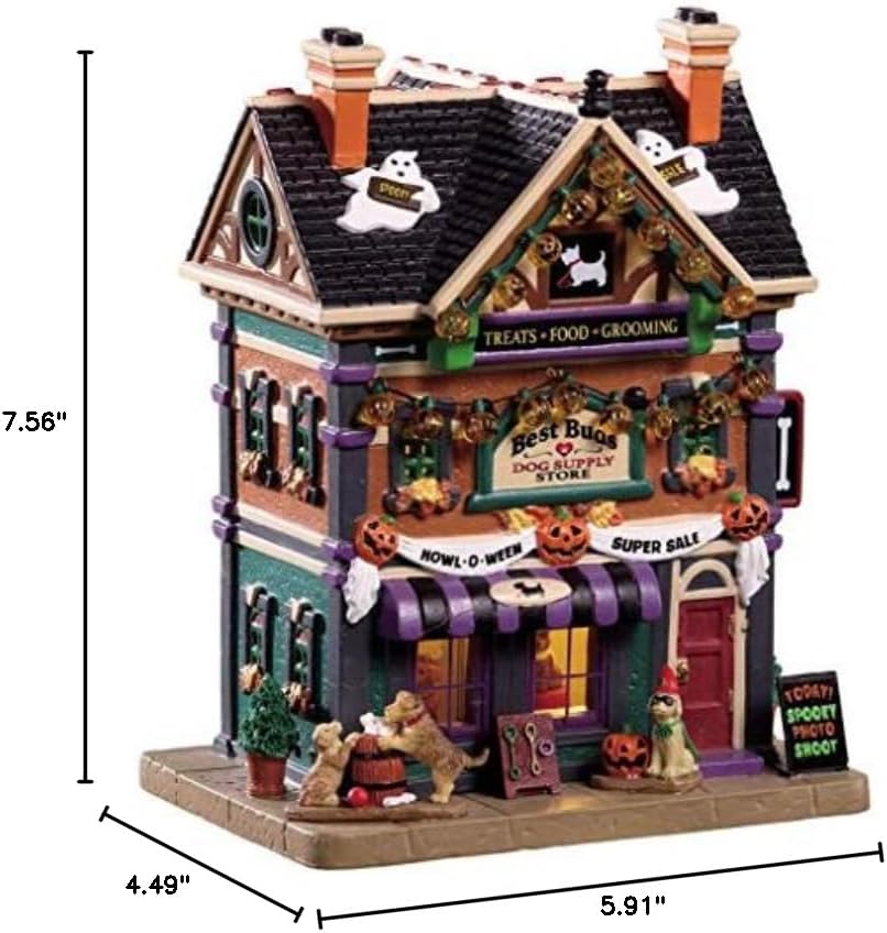 Halloween Best Buds Dog Supply Store Figurine