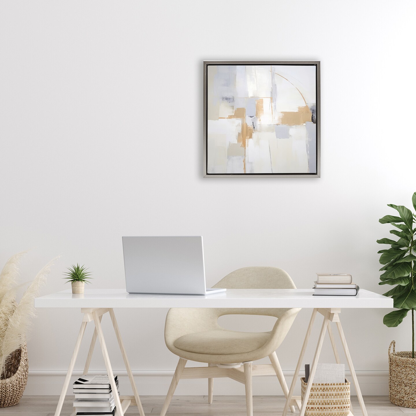 Stupell Industries Subtle Yellow Visionary Floating Frame, design by Irena Orlov