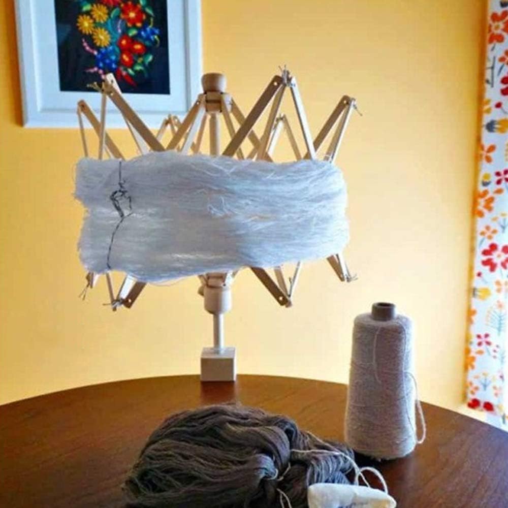 Wooden Umbrella Swift Yarn Winder(A Wood Yarn Winder)