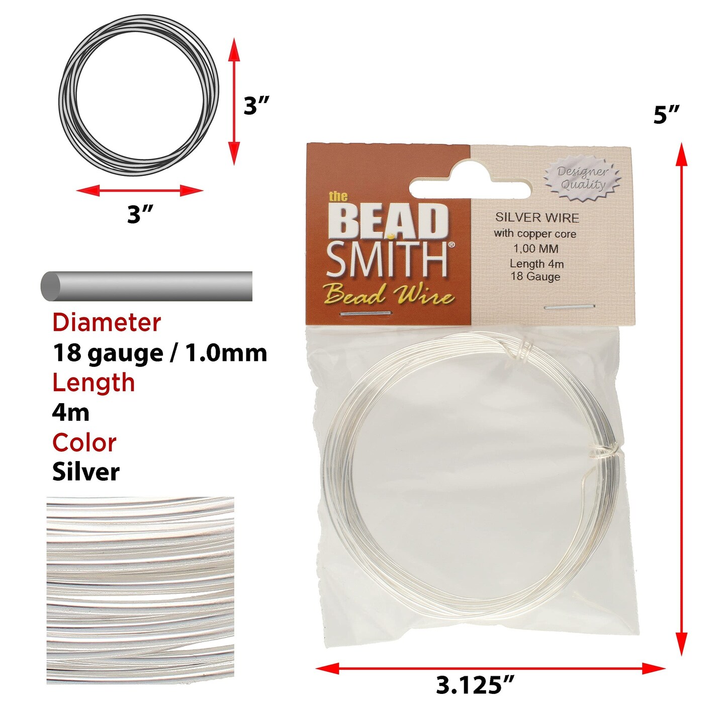 The Beadsmith Professional German Jewelry Wire