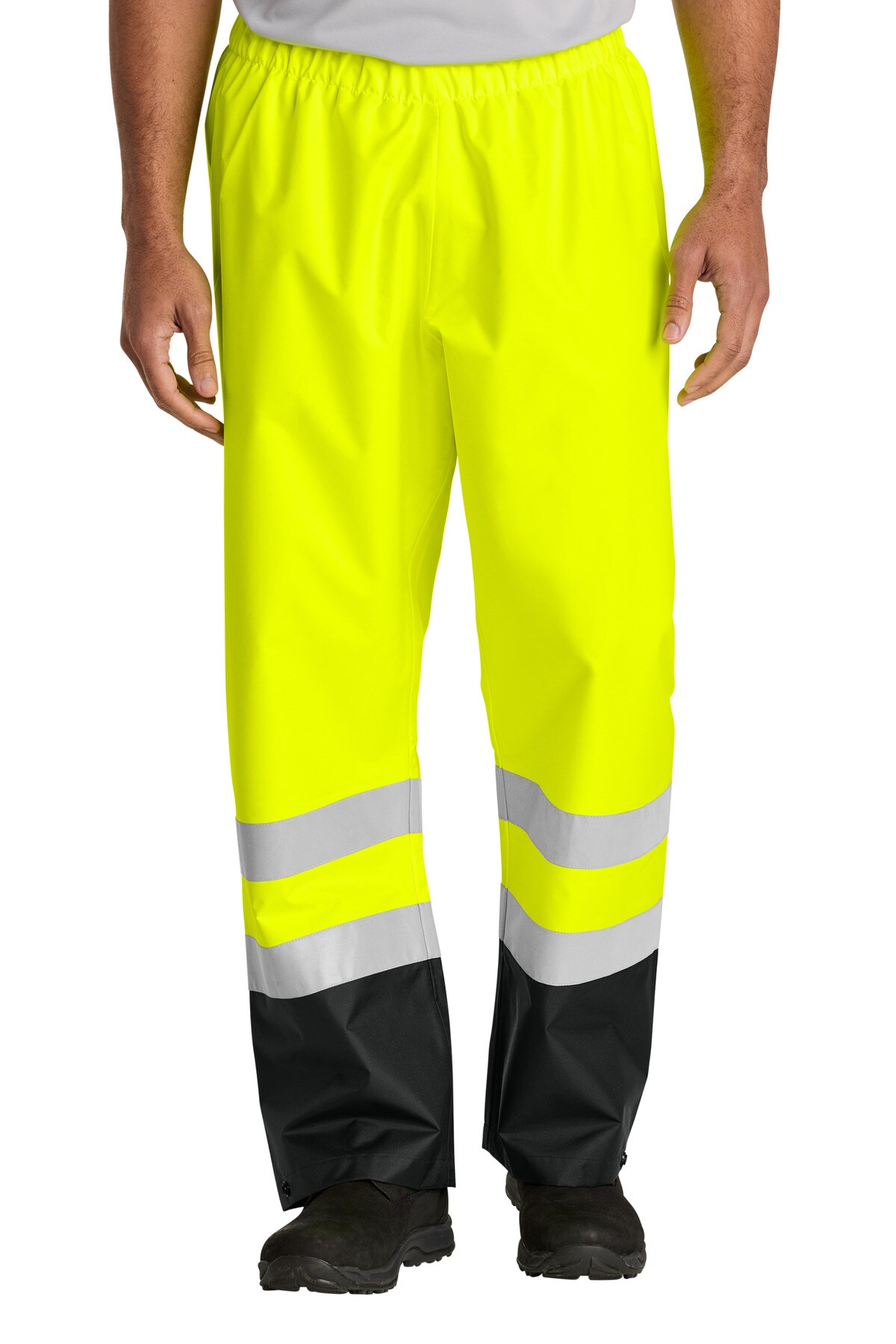 CornerStone® ANSI Class E Pull On Rain Pant With Reflective Safety Tape