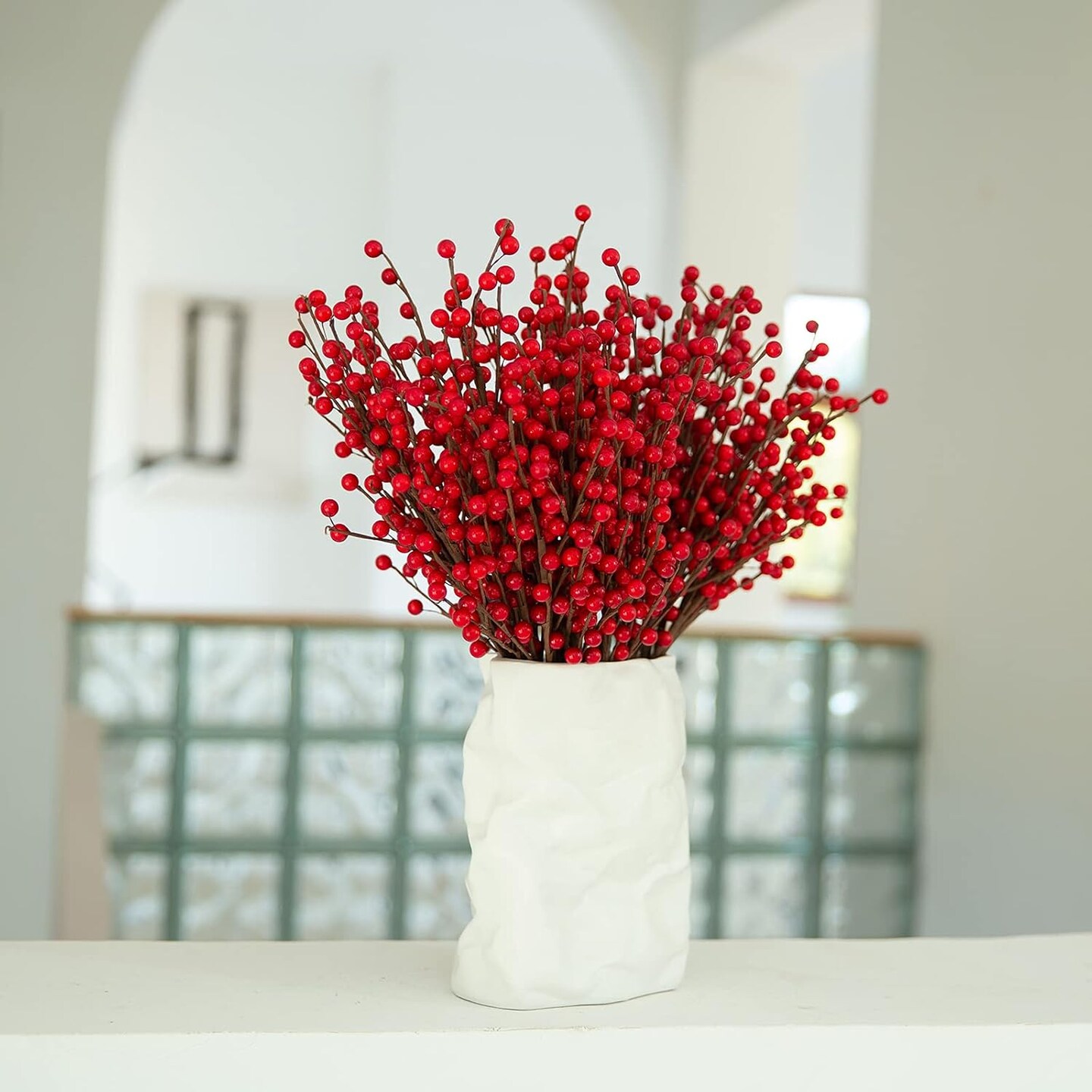 Red Berries Christmas Decor, Picks(12pack)