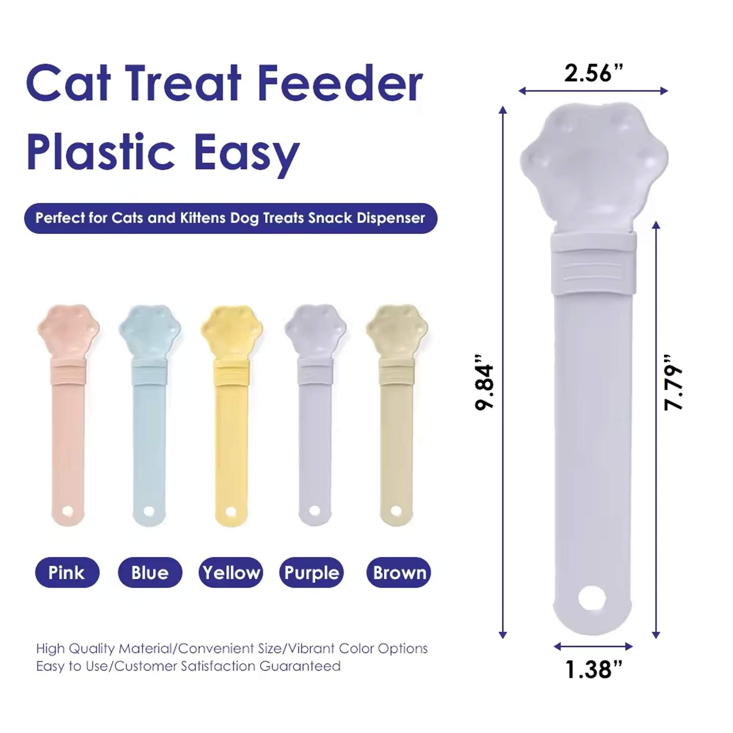 Cat Treat Feeder Bowl Eco Friendly ABS Rechargeable Food and Water Supply 7.6" x 7.6" x 5.87"