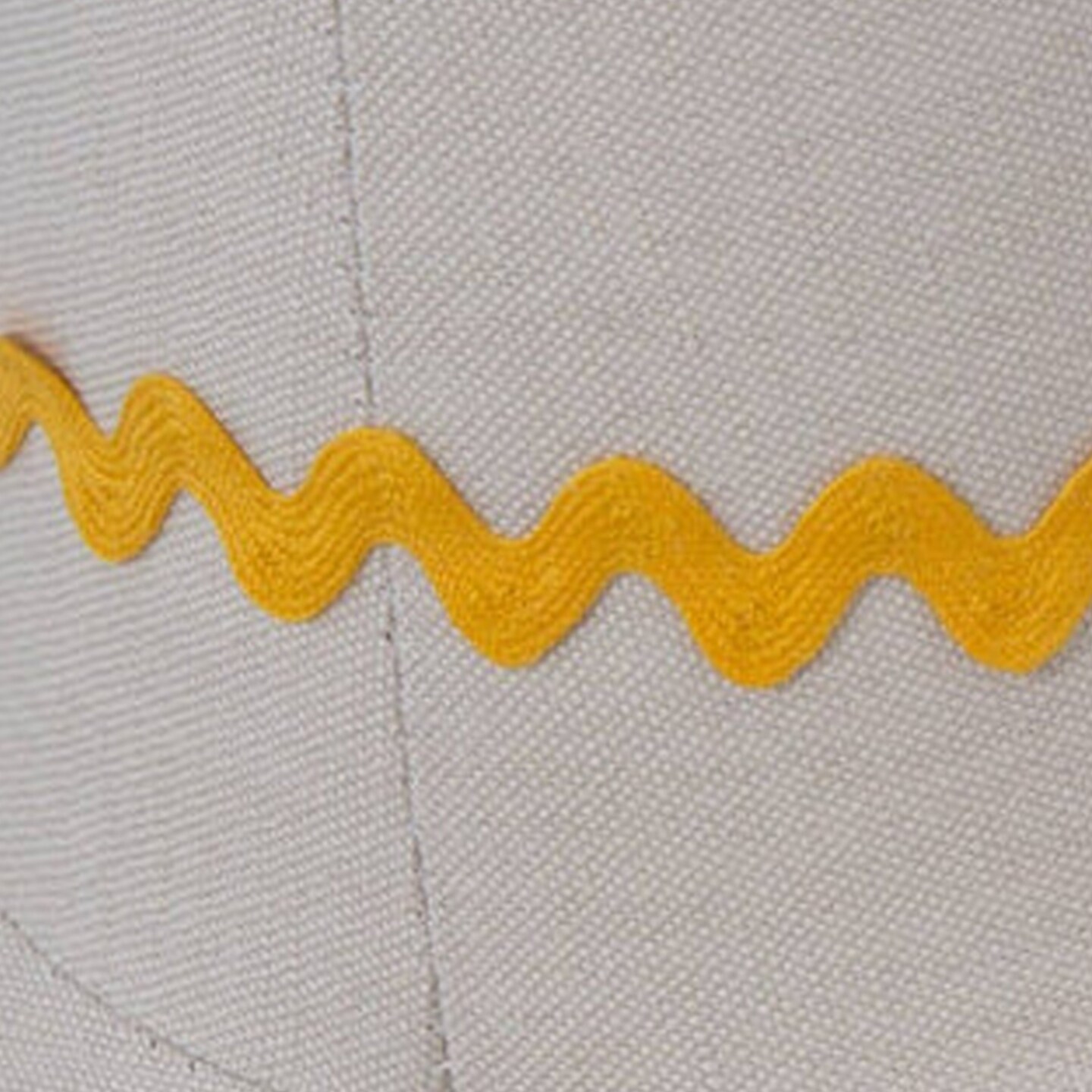2 Yards Bright Yellow Ric Rac Zig Zag Trim – 8mm Ribbon for Sewing, Edging, Crafts & Home Decor
