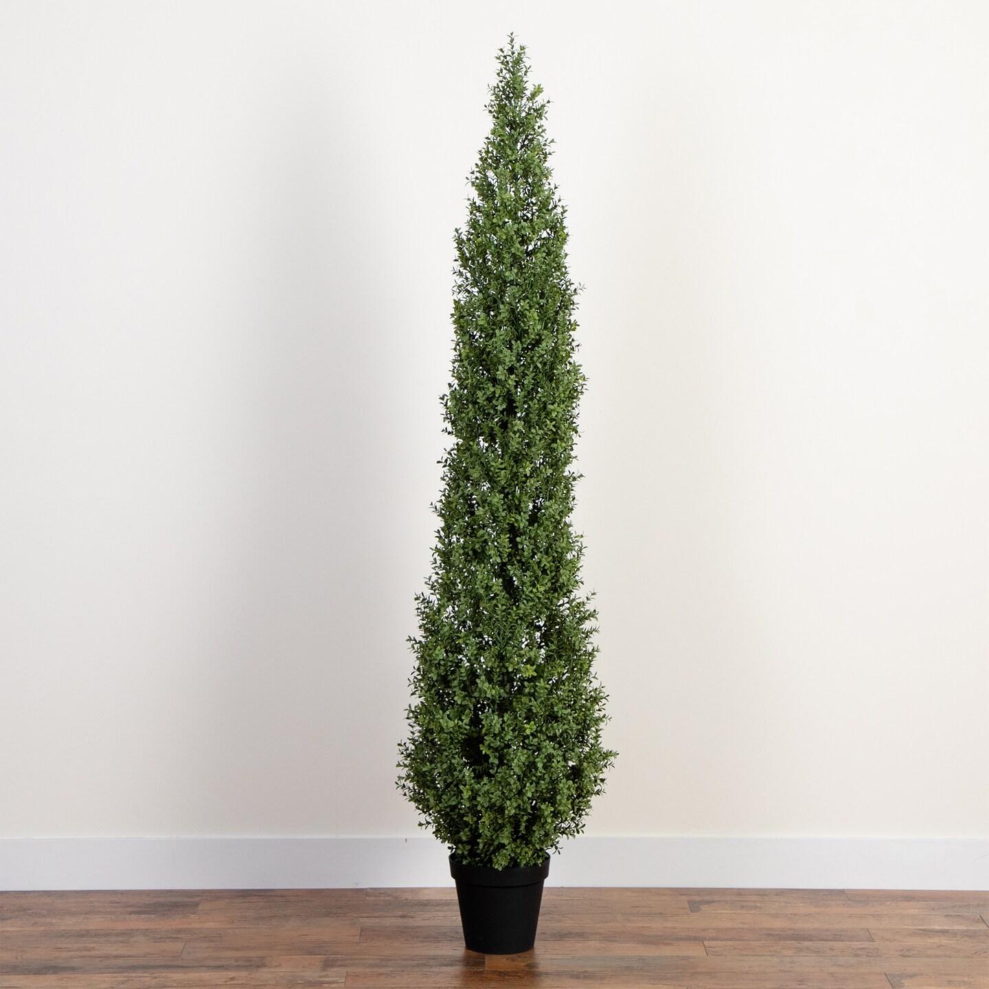 Nearly Natural Potted Boxwood Topiary Outdoor Artificial Tree - 7'