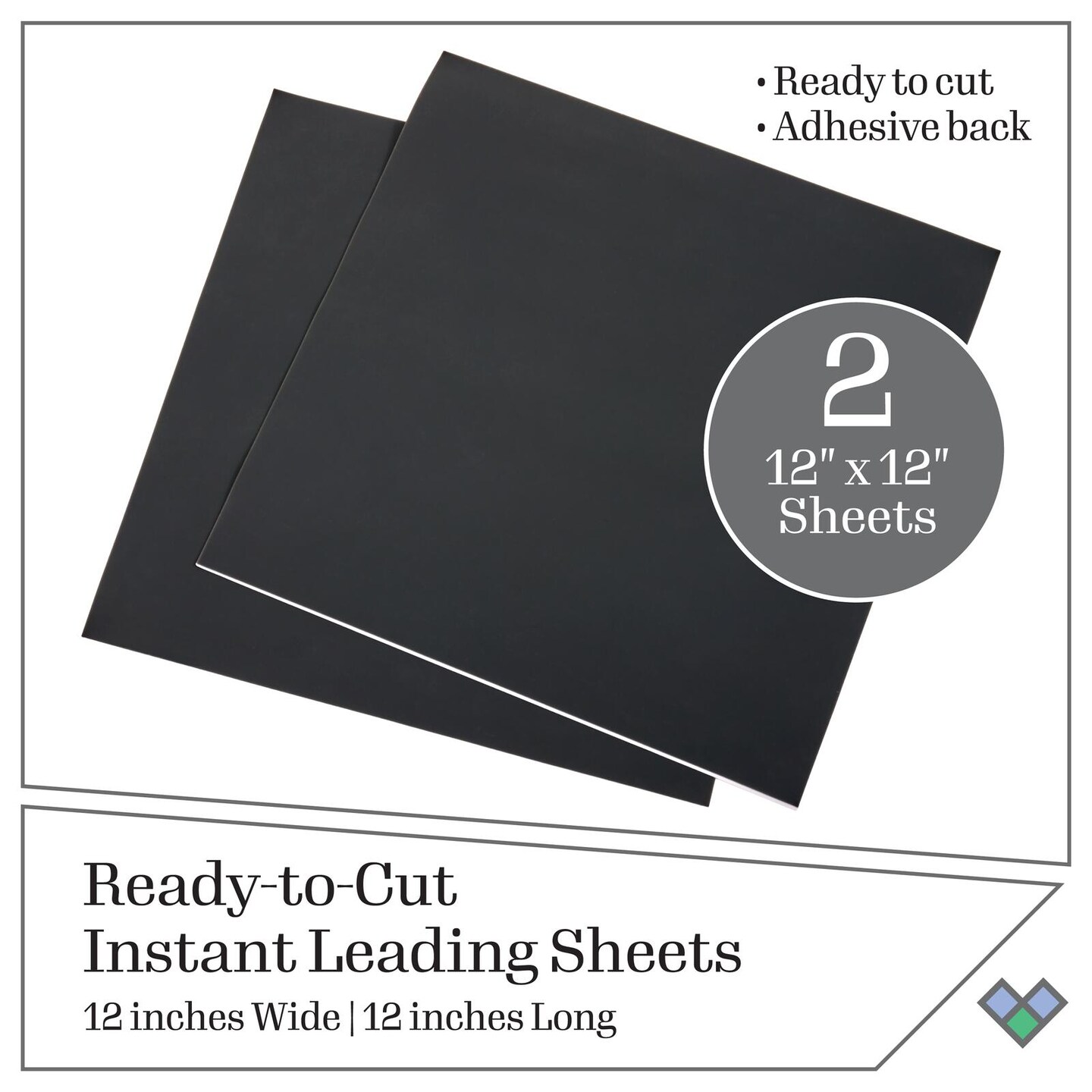 Gallery Glass Ready-To-Cut Instant Leading Sheets 12 in x 12 in - 20074