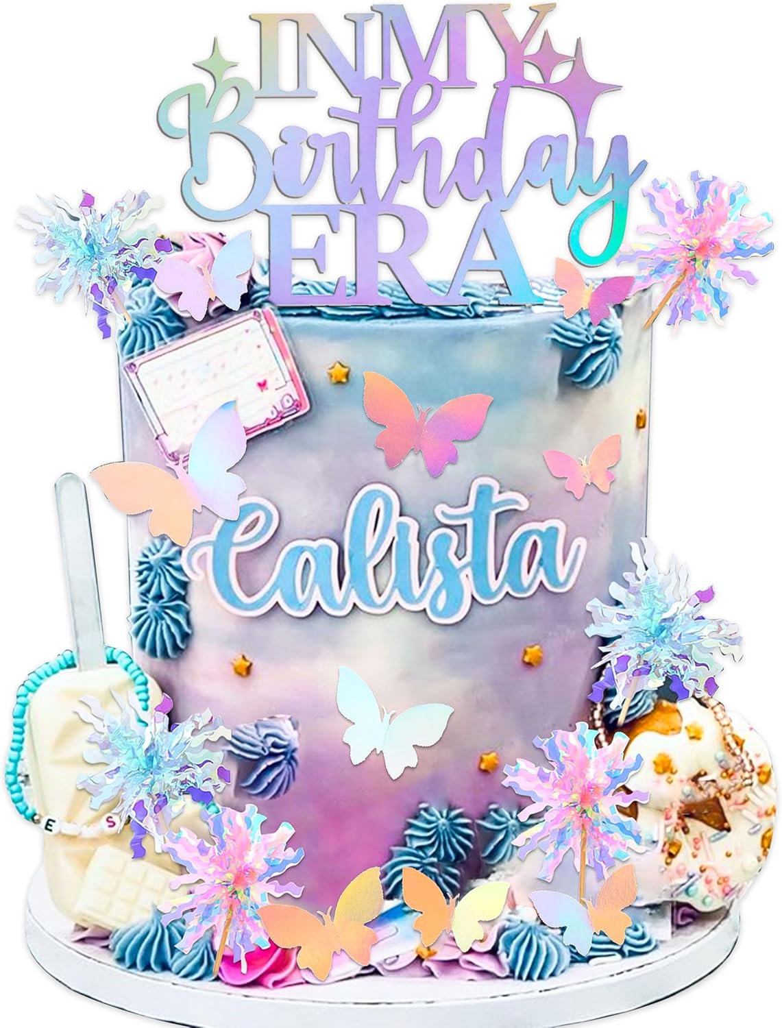 In My Birthday Era Cake and Cupcake Toppers Decoration Party Decorations Birthday Girls Theme Photo Backdrop Era Music Fans Lover Party Supplies