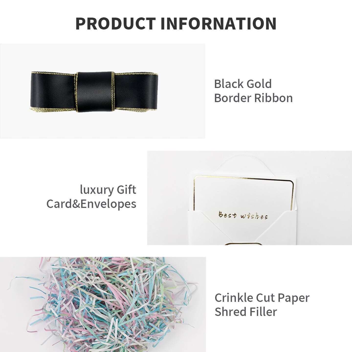 Large Gift Box 16.5x13x5.5 inches,Black Boxes for Presents,Birthday,Valentine's Day,Mother's Day,Christmas,Anniversary