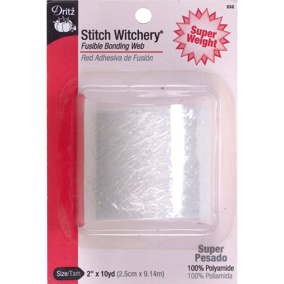 Dritz Stitch Witchery Fusible Bonding Web Super Weight-2"X10yd
