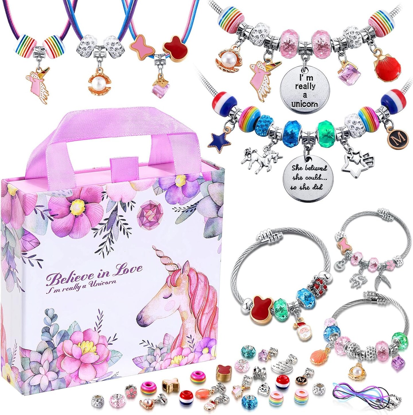 Unicorn Charm Bracelet Making Kit