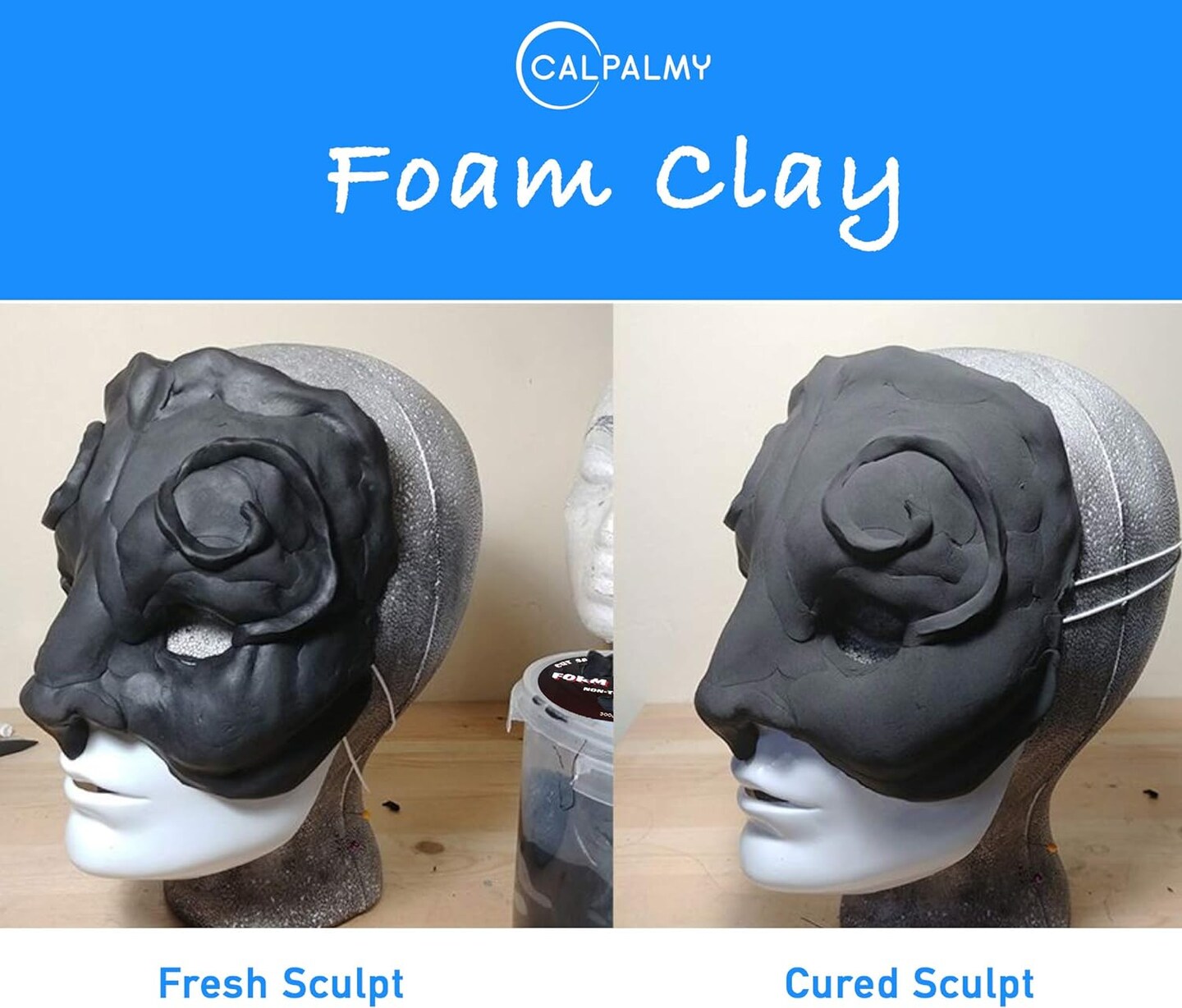 Moldable Cosplay Foam Clay (Black) &#x2013; High Density and Hiqh Quality