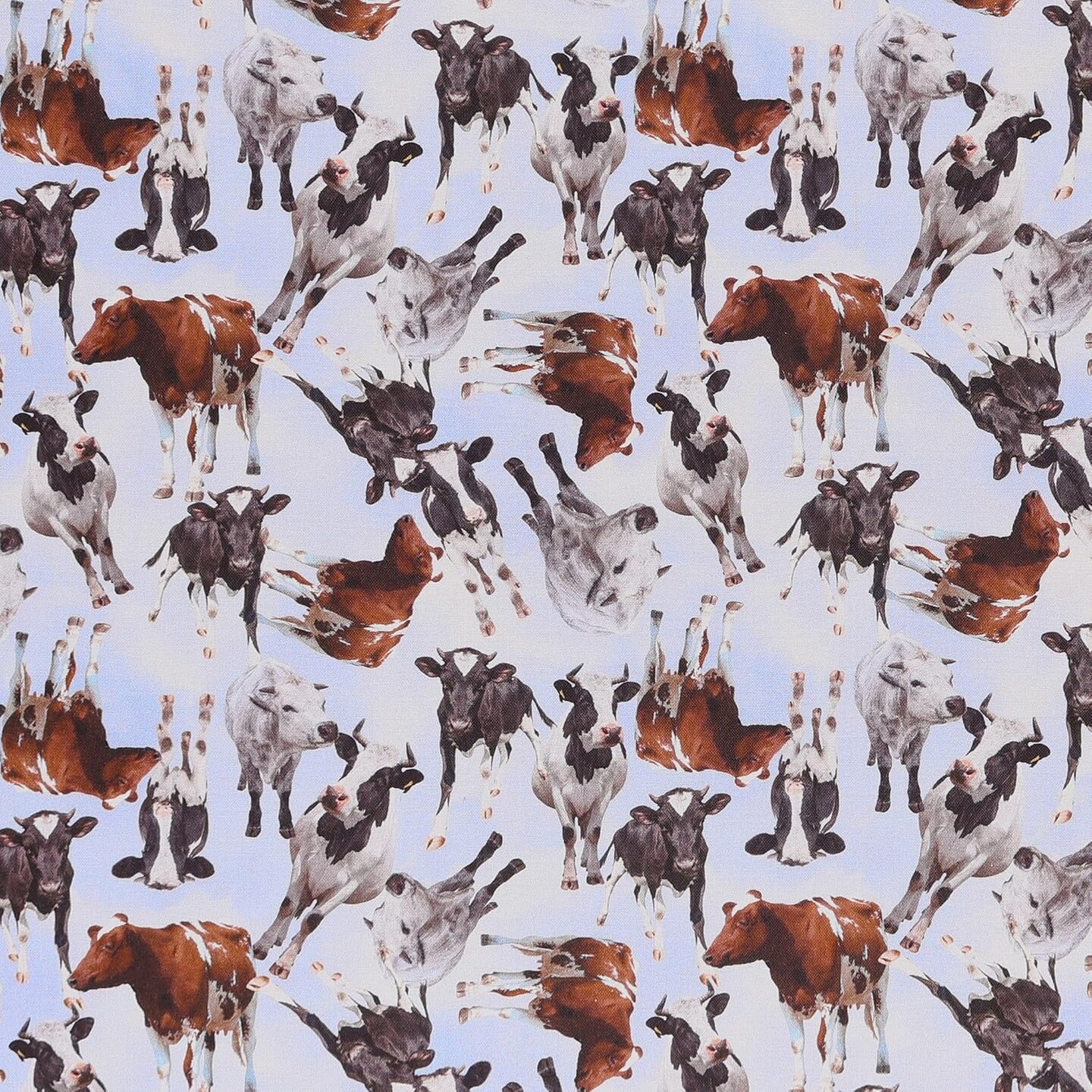 Mook Fabrics Farm Animals Cotton Fabric [45in. Wide] - By The Yard