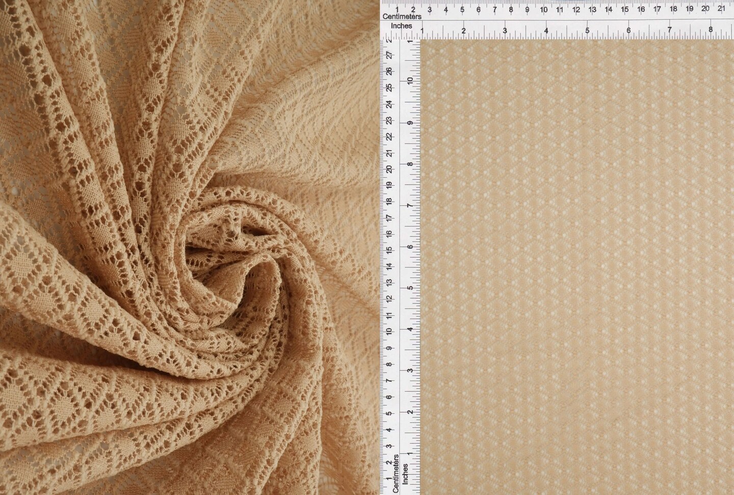 1 Yard Warp Lace Fleece Fabric, 57&#x2033; Wide 100% Polyester