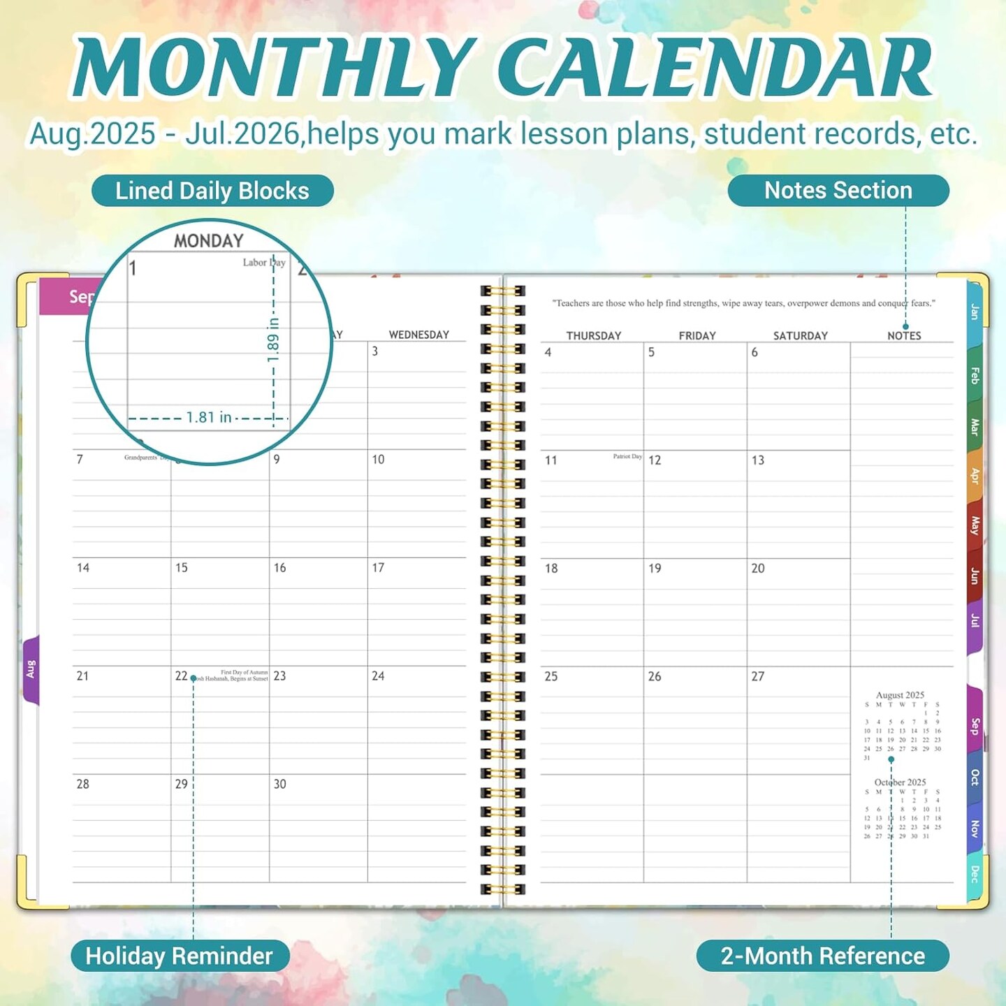 Teacher Planner 2025-2026 Academic Year