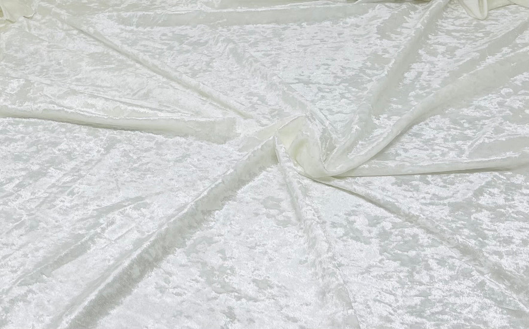 1 Yard Crushed Velvet Velour Stretchy Fabric Soft Plush Stretch 58&#x22;-60&#x22; Inch Width