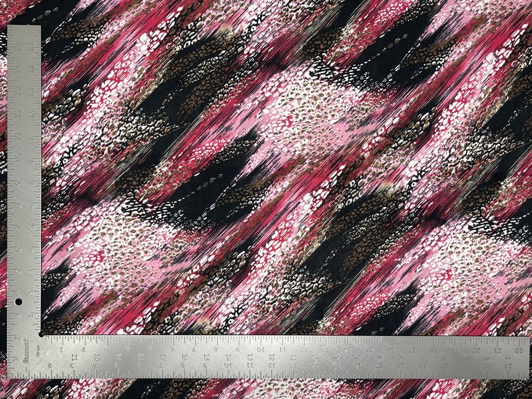 1 Yard ITY Knit Geometric Print Fabric for Fashion and Apparel 58/60 Inches Width