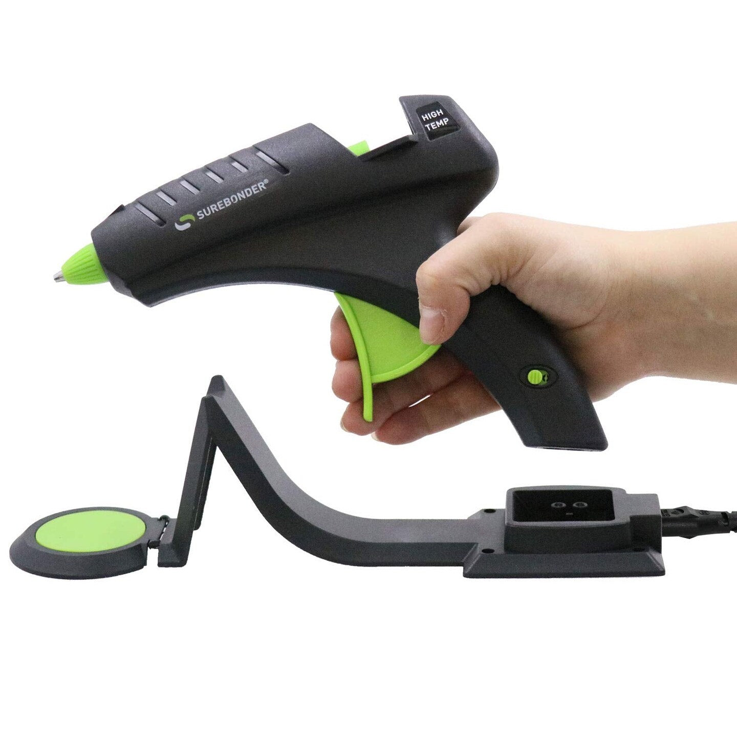 Cordless Hot Glue Gun, High Temperature, Full Size, 60W, 50% More Power - Sturdily Bonds Metal, Wood, Ceramics, Leather &#x26; Other Strong Materials (Specialty Series CL-800F)