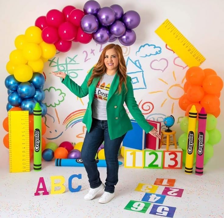 Back to School Balloon Arch Kit, 158Pcs Rainbow Balloon Garland