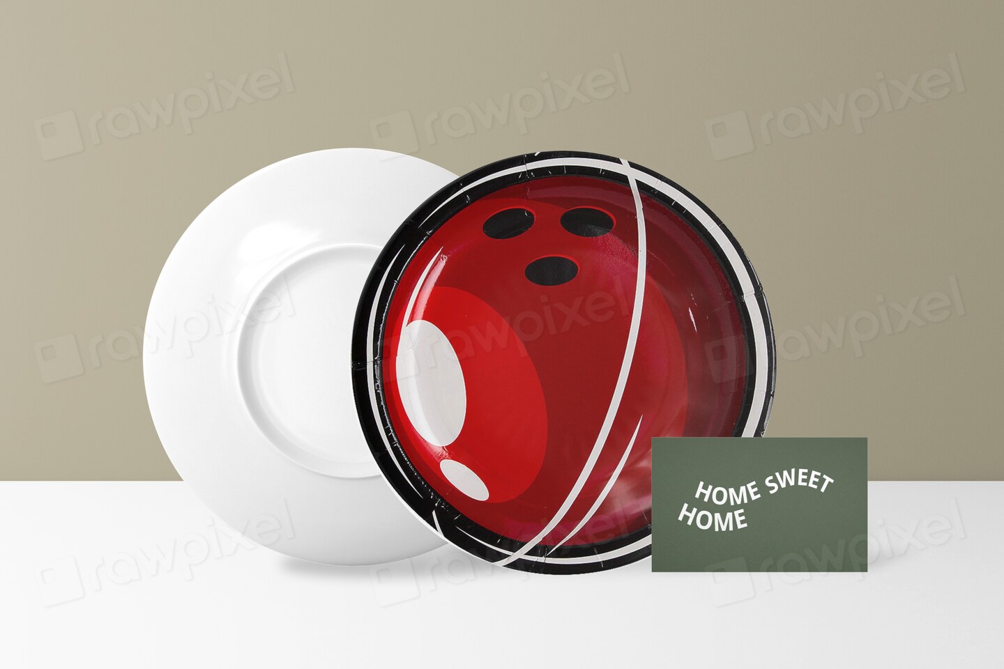 8 Ct. Bowling Party Dessert Plates 7.5&#x22; Red Bowling Ball Paper Plates for Sports &#x26; Birthday Themes