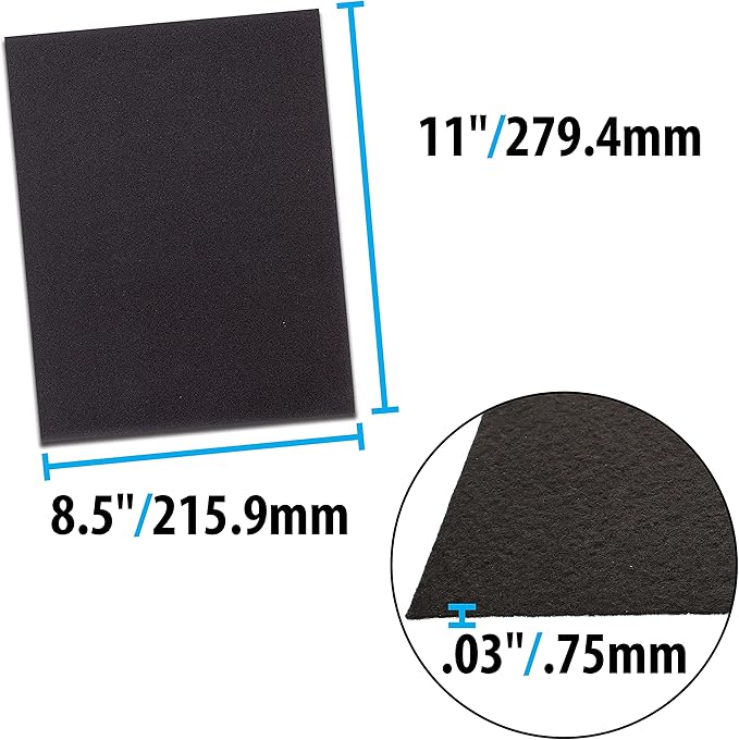 The Beadsmith Beading Foundation – 8.5 x 11 inches – Black Fabric – 1 Sheet – Made in The USA – Stiff & Durable Material Used for Bead & Stitch Embroidery, cabochon Beading and Sewing