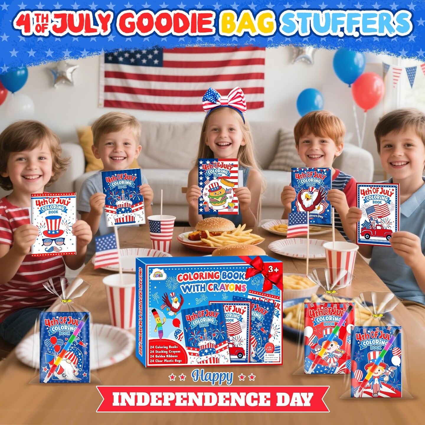Bulk 24 Crayons Mini Coloring Books for Kids