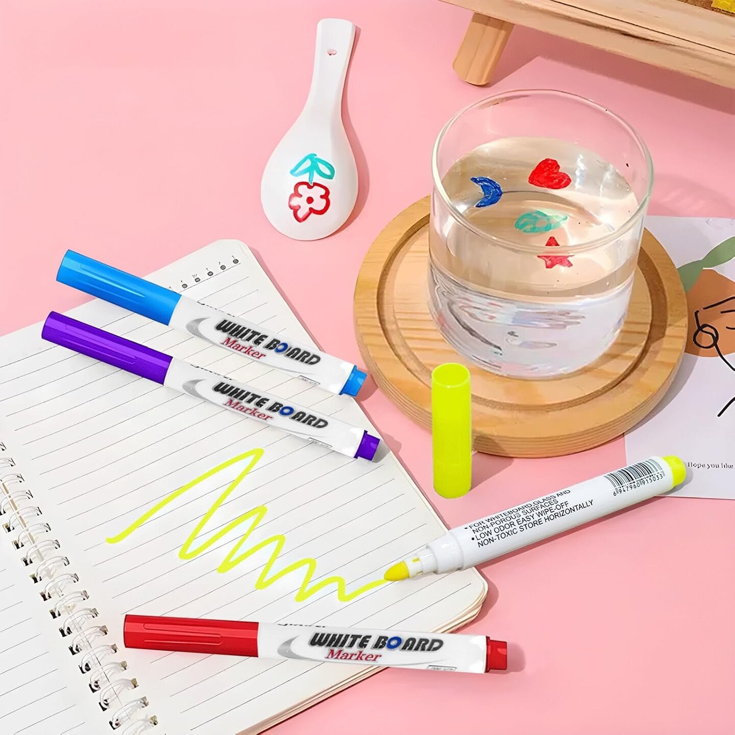 Water Art Pens With Spoon Magical Water Painting Water Marker Doodle Pens
