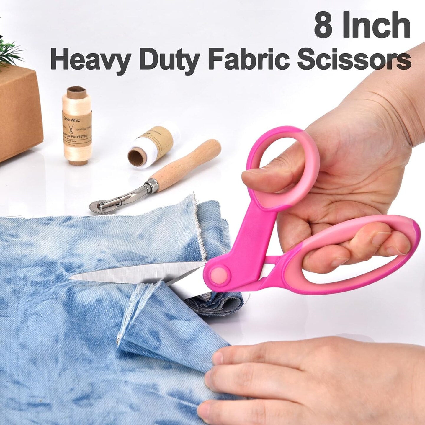 Premium Sewing Scissors Bundle: Heavy Duty Fabric, Detail Embroidery & Small Selvedge Scissors