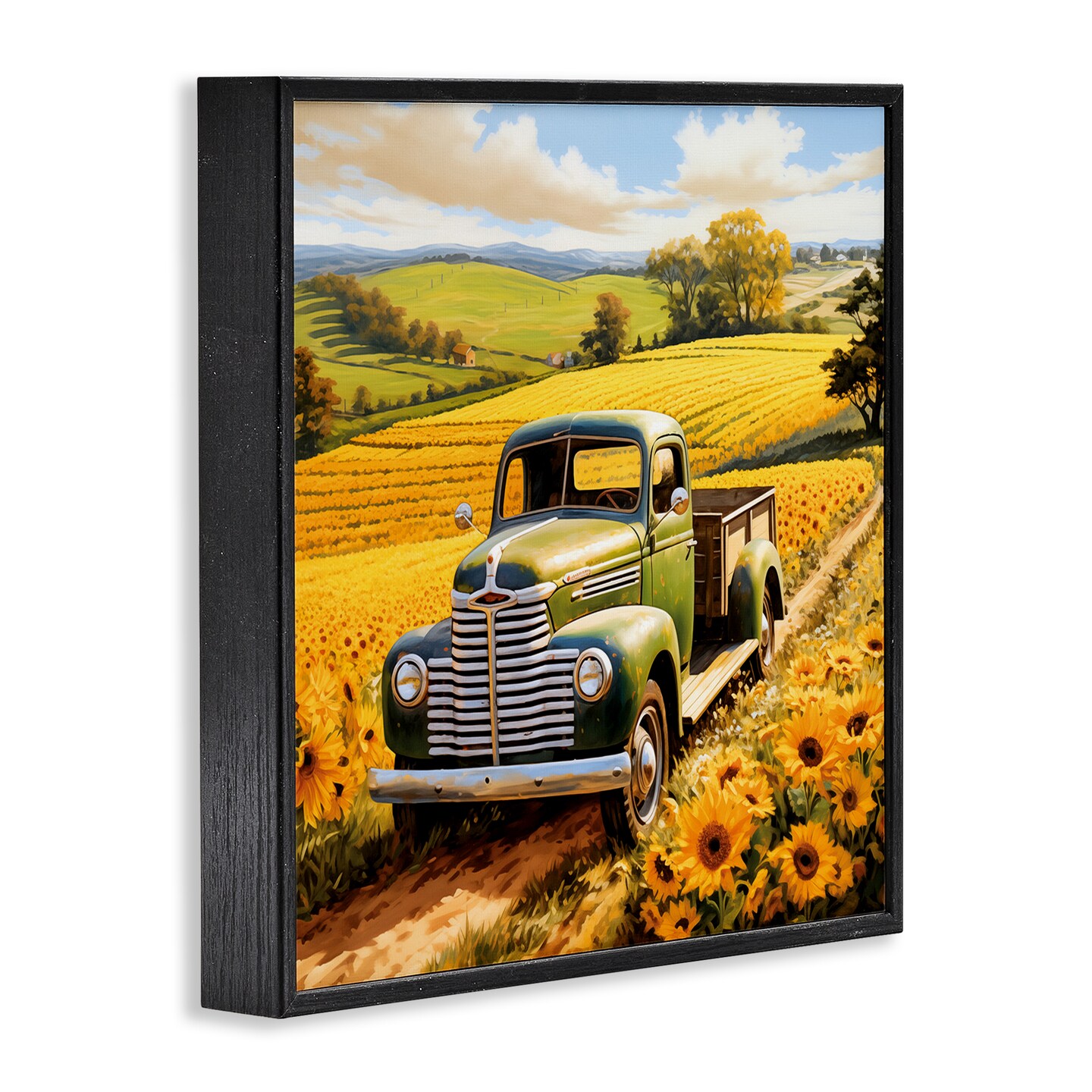 Stupell Industries Truck Through Sunflower Field Framed Giclee Design by Heidi Kuntz