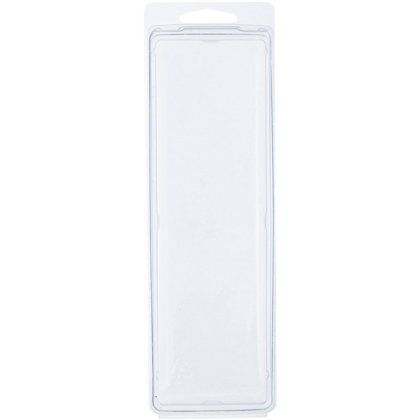 Collecting Warehouse Clear Plastic Clamshell Package / Storage Container, 7.625" H x 2" W x 1.375" D