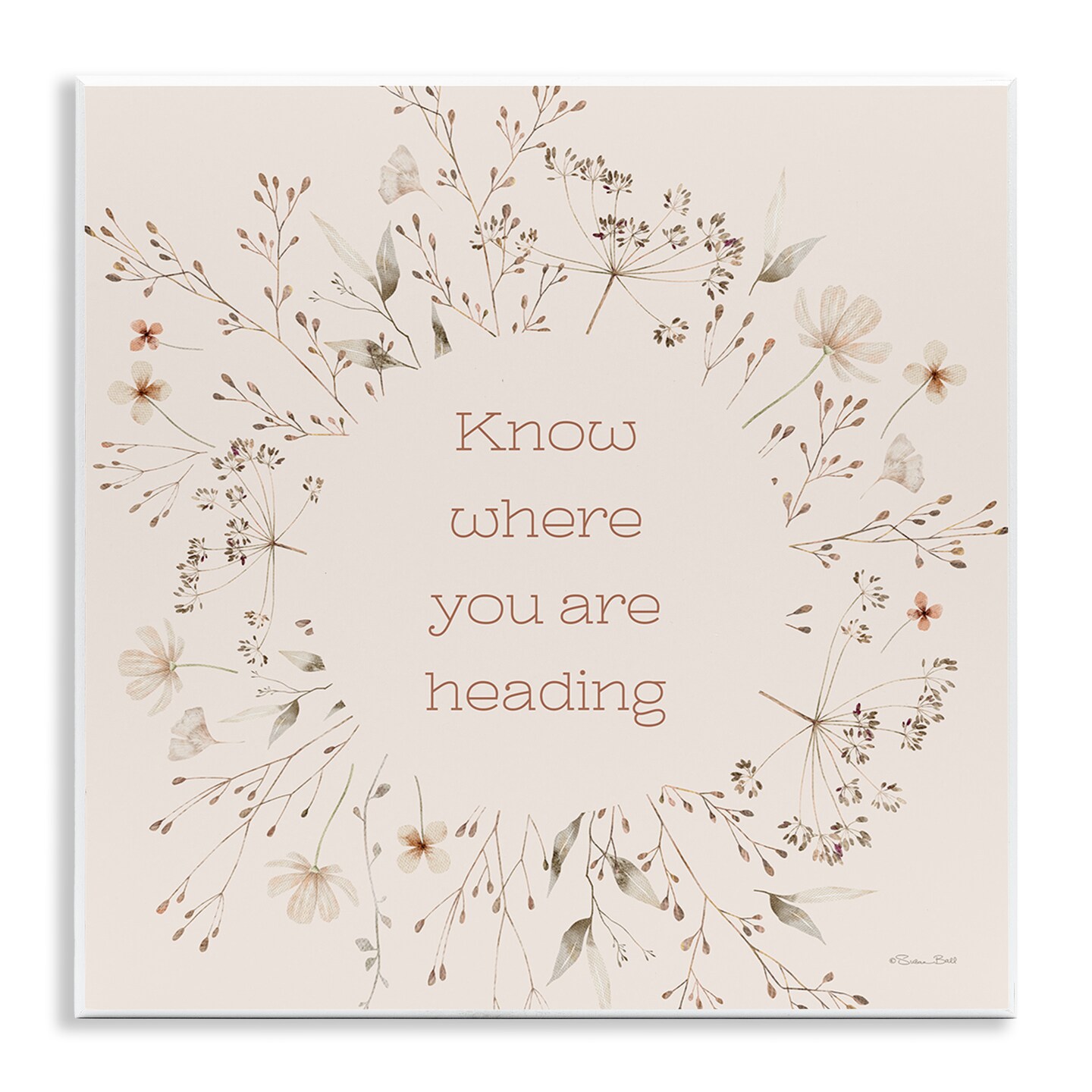 Stupell Industries Know Where You Are Heading Wall Plaque Design by Susan Ball