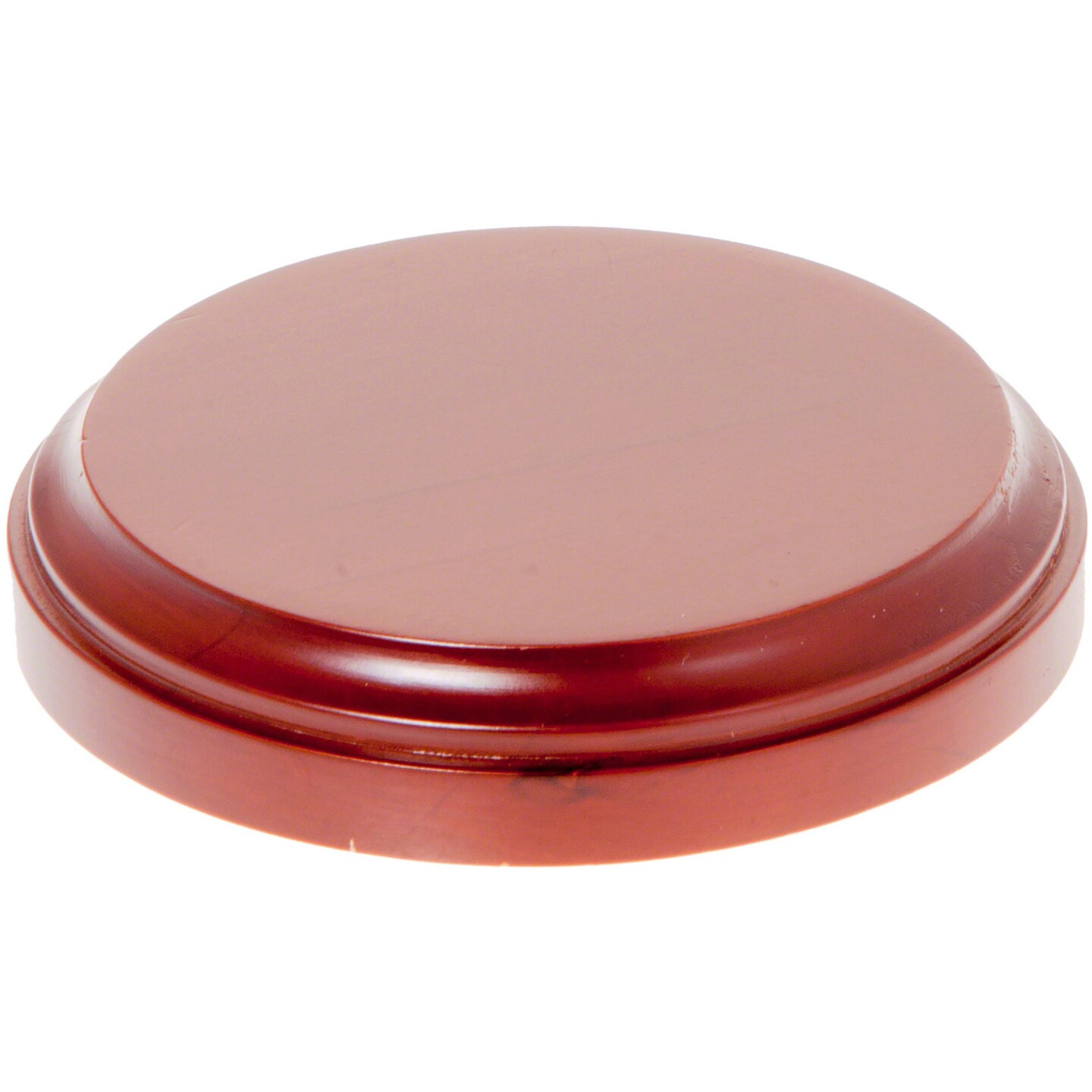 Plymor Fruitwood Round Wood Display Base, 3.5625" W x 3.5625" D x 0.625" H (3.125" Display Diameter)