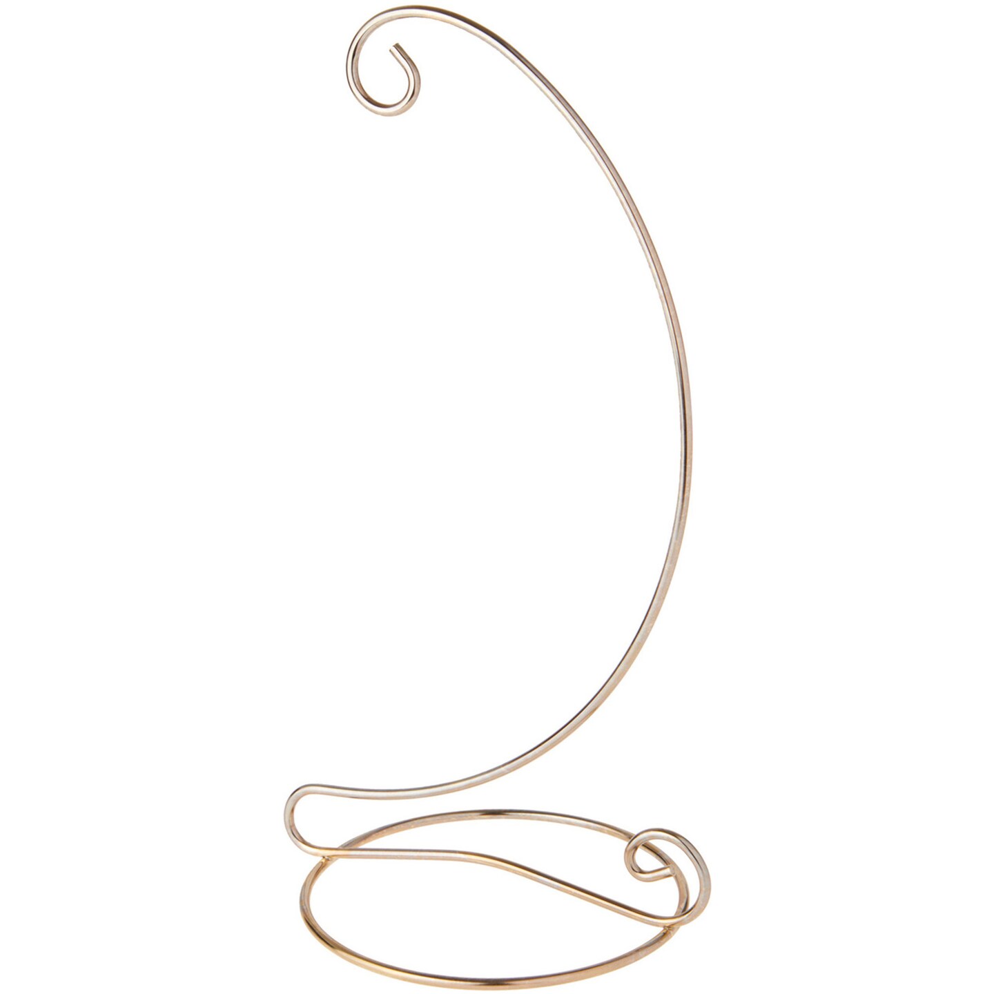 Bard's Light Gold-toned Ornament Stand, 12.25" H x 5.25" W x 6.5" D