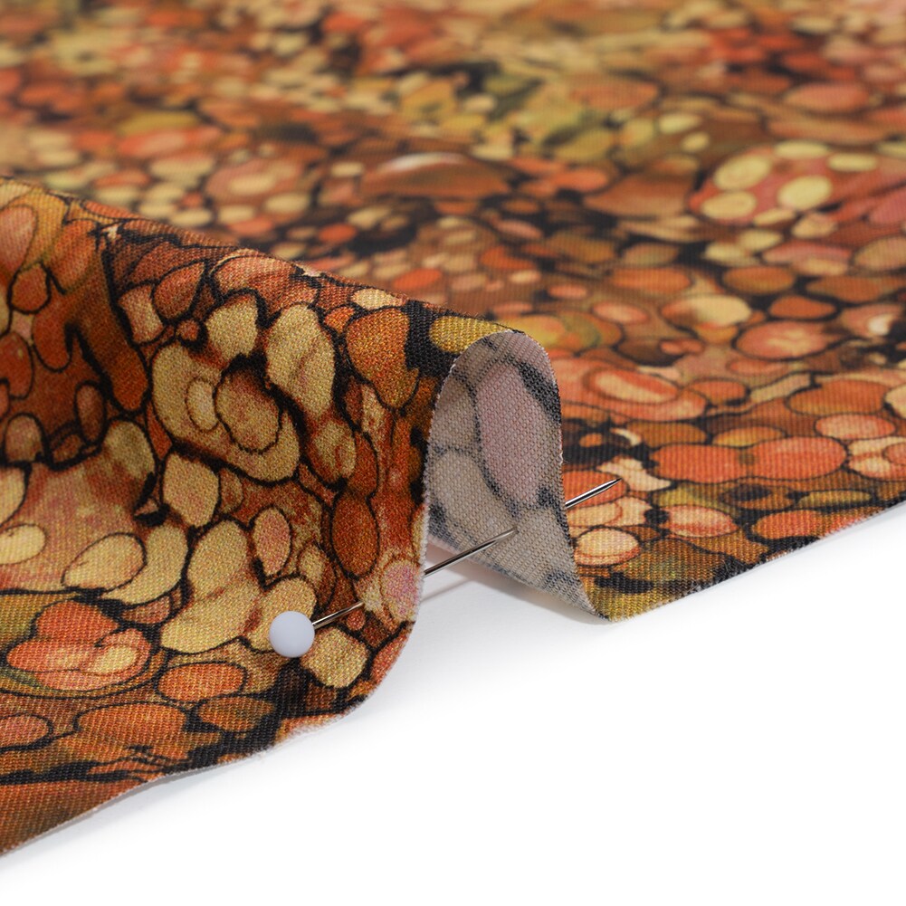 1 Yard Northcott Rust Bubbles Quilting Cotton Autumn Inspired 43 Inches Width