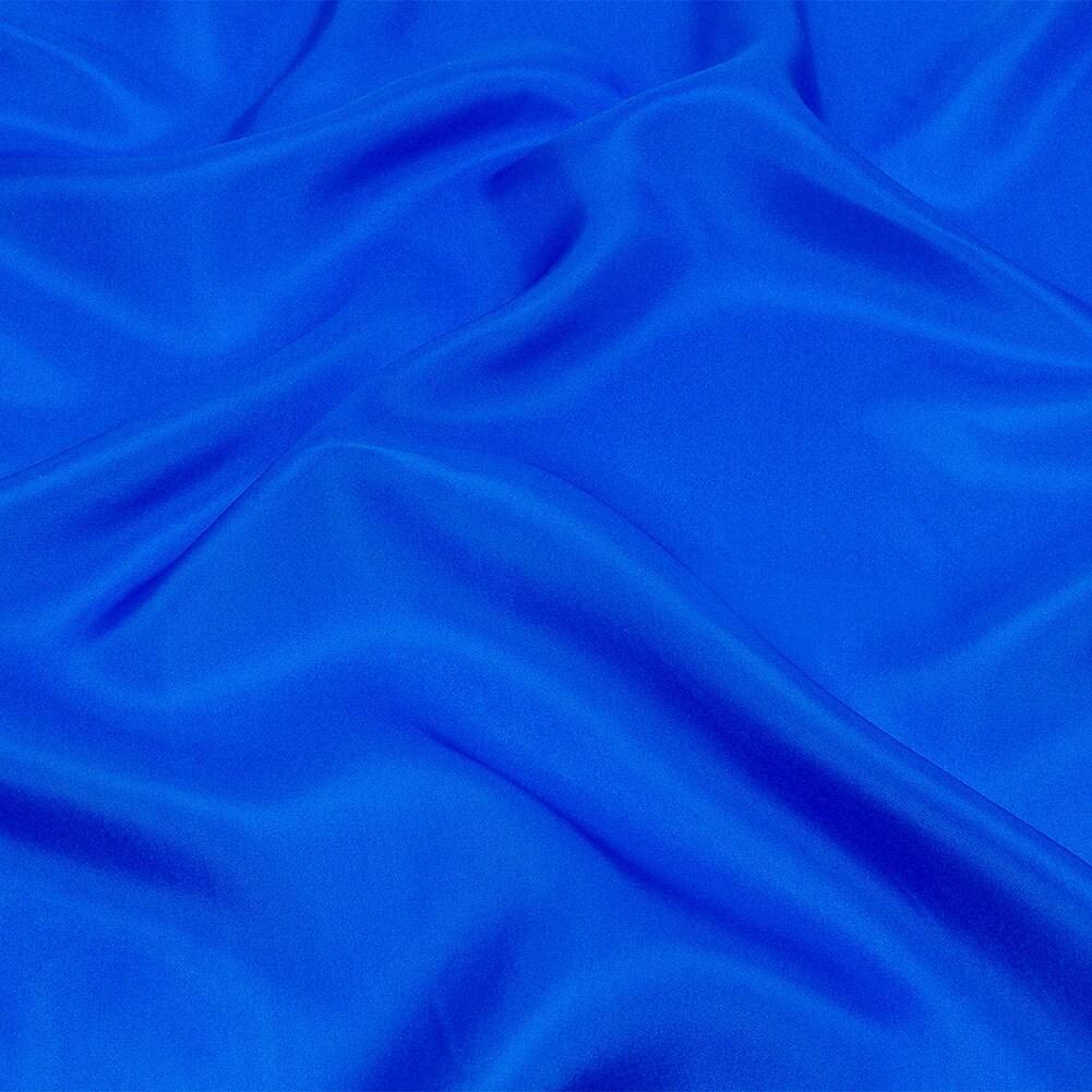 1 Yard Princess Blue China Silk Habotai Soft Lightweight Draping Fabric 44 Inches Width