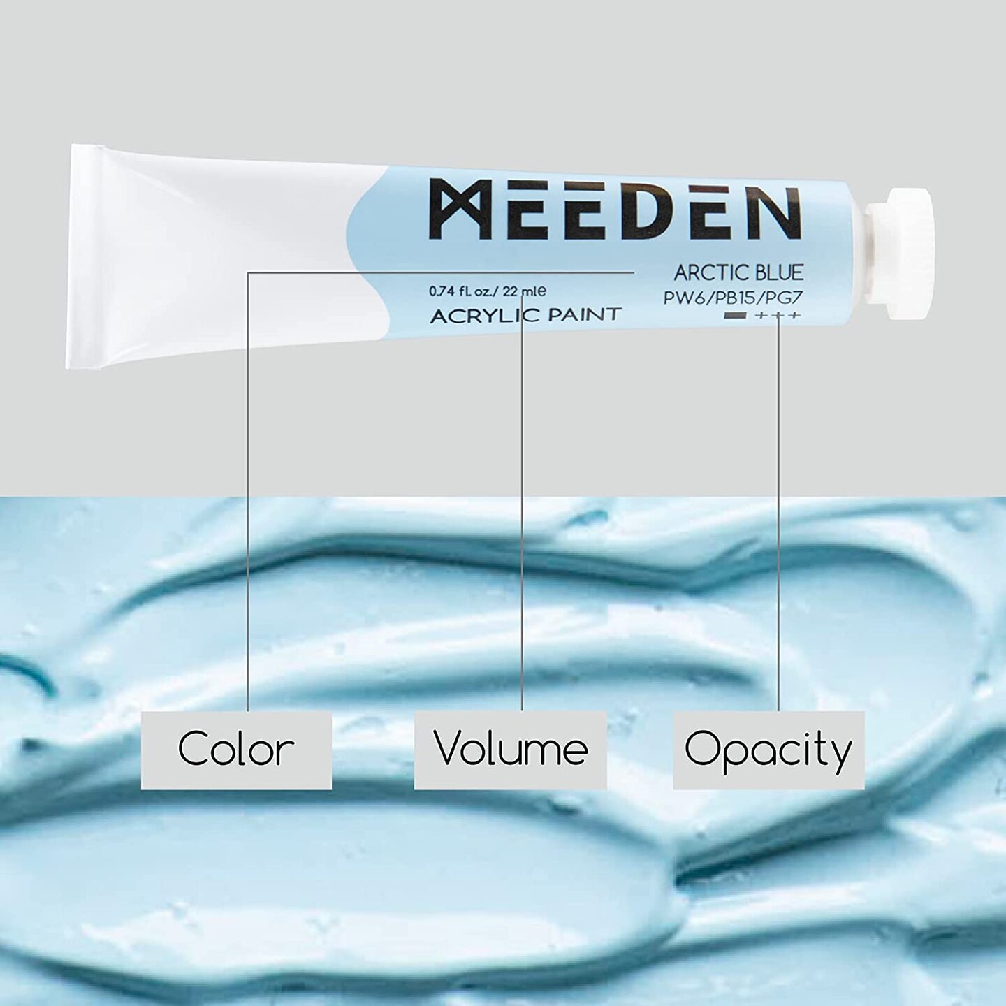 MEEDEN Pastel Acrylic Paint Set, 12 Pastel Colors 22 ml/0.74oz, Heavy Body Acrylic Paint Tubes, Art Craft Paints for Artists Kids Beginners, Art Supplies for Canvas Wood Rock Painting
