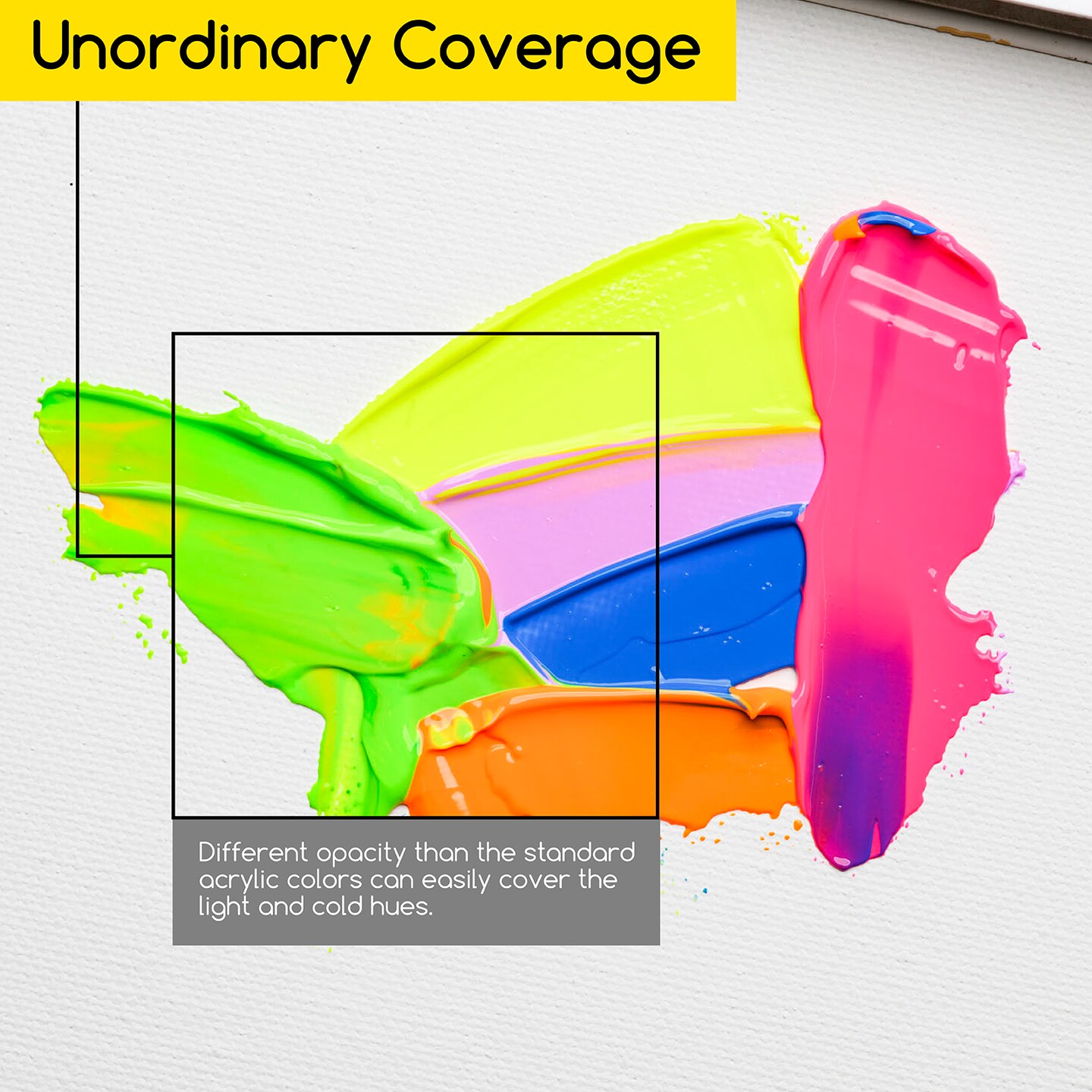 MEEDEN Fluorescent Acrylic Paint, 6 Colors Acrylic Paint Set, 60 ml/2 oz Pro Tubes, Rich Pigments Non-Toxic Neon Paint, Art &#x26; Craft Paints for Artists, Adults &#x26; Beginners