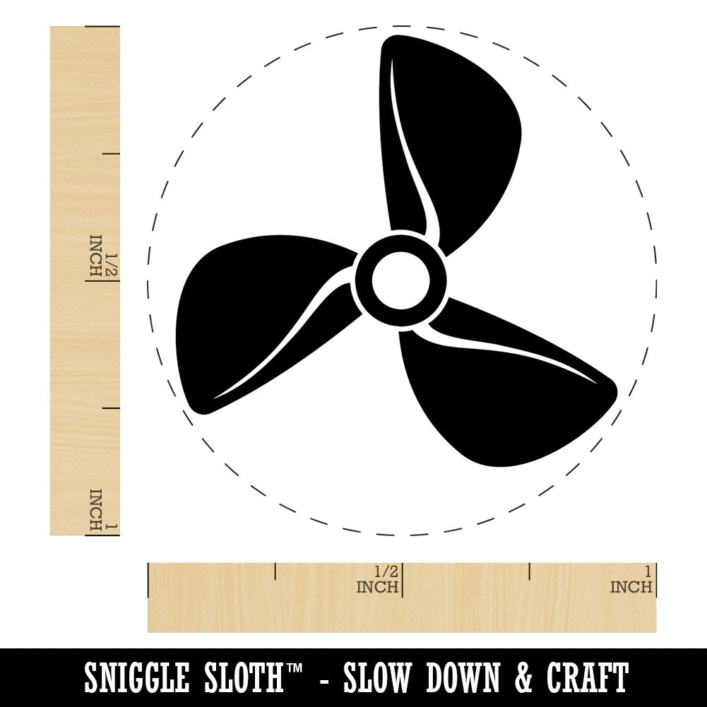 Propeller Boat Plane Aviation Pilot Fan Wing Blade Self-Inking Rubber Stamp