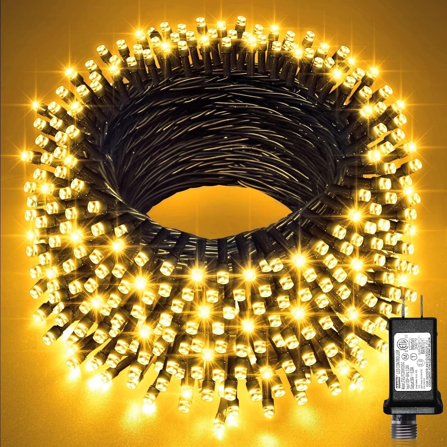200 LED Christmas String Lights – 8 Modes, Waterproof Indoor/Outdoor, Multicolor