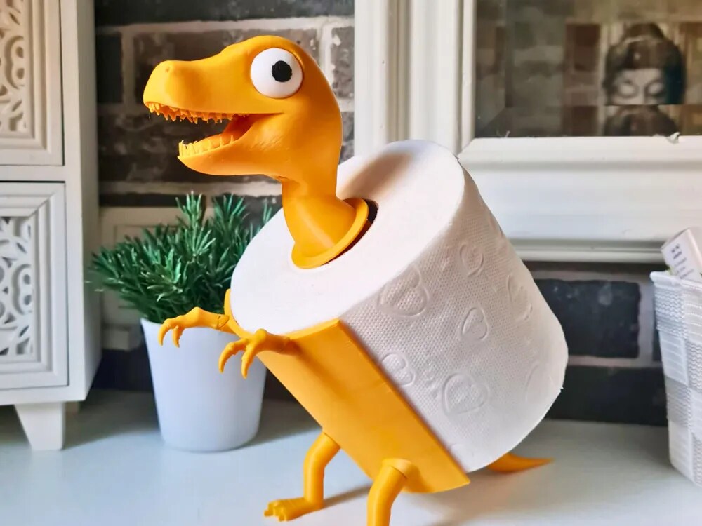 T-Rex Dinosaur Toilet Paper Holder | MakerPlace by Michaels