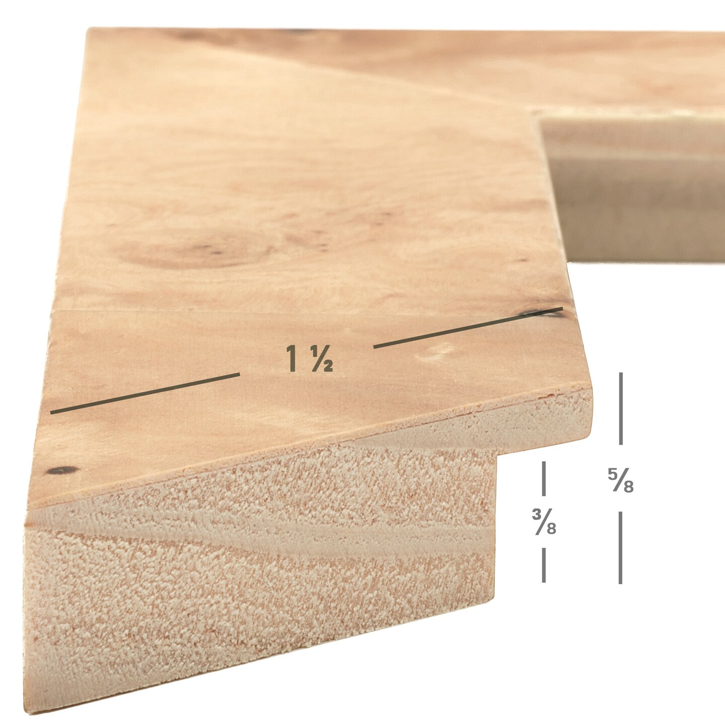 12x18 Innovations 1.5 Inch Wood Moulding, Wall Display Frame for Art, Posters, or Photos wallsthatspeak