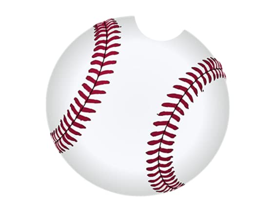 Baseball Ceramic Car Coaster Set 2.56&#x22; (2 Pack)