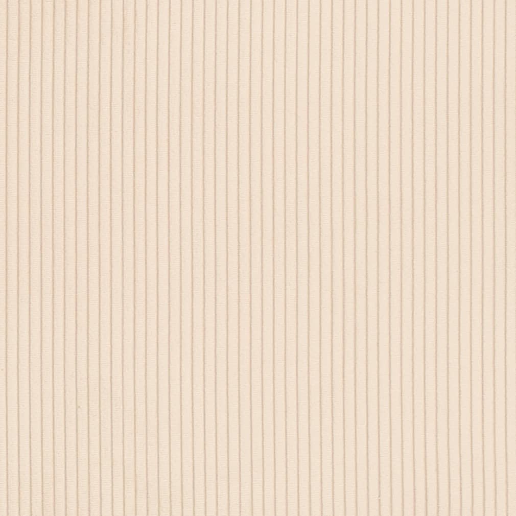 Beige Small Scale Stripe Corduroy Velvet Upholstery Fabric by The Yard - SKU: Burnett Parchment
