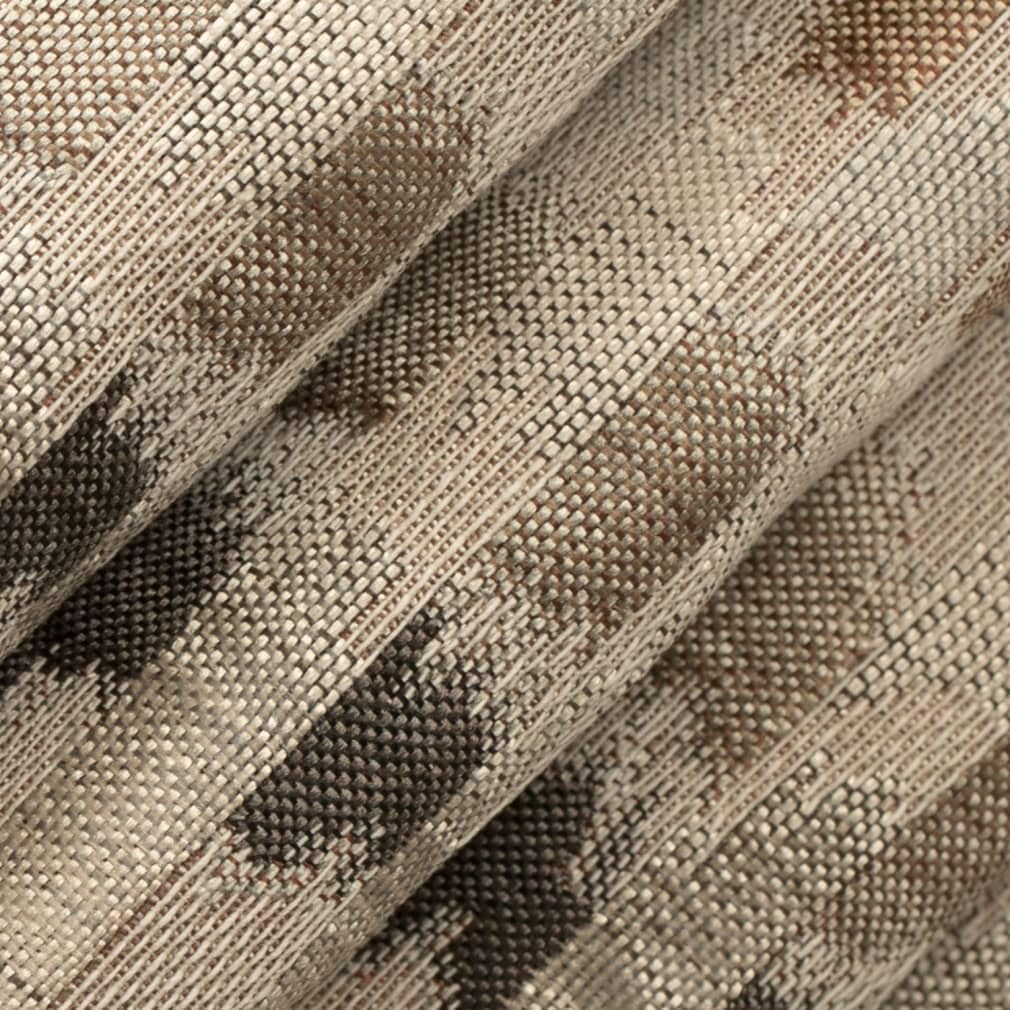 Brown Abstract Woven Pattern Upholstery Fabric by The Yard - SKU: Keller Dusk
