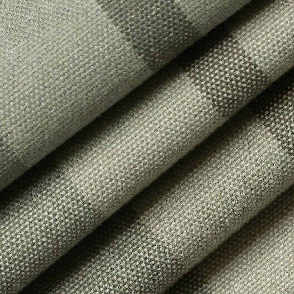 Green Stain Resistant Performance Pet Friendly Plaid Woven Pattern Upholstery Fabric by The Yard - SKU: Aimes Sage