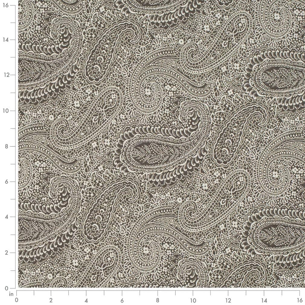 Blue Paisley Woven Pattern Upholstery Fabric by The Yard - SKU: Dunlap Midnight
